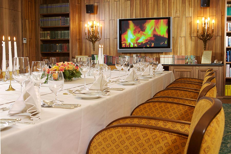 Decorated table at the library